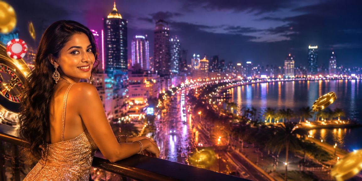 Vibrant Bangalore gaming and entertainment scene with neon lights